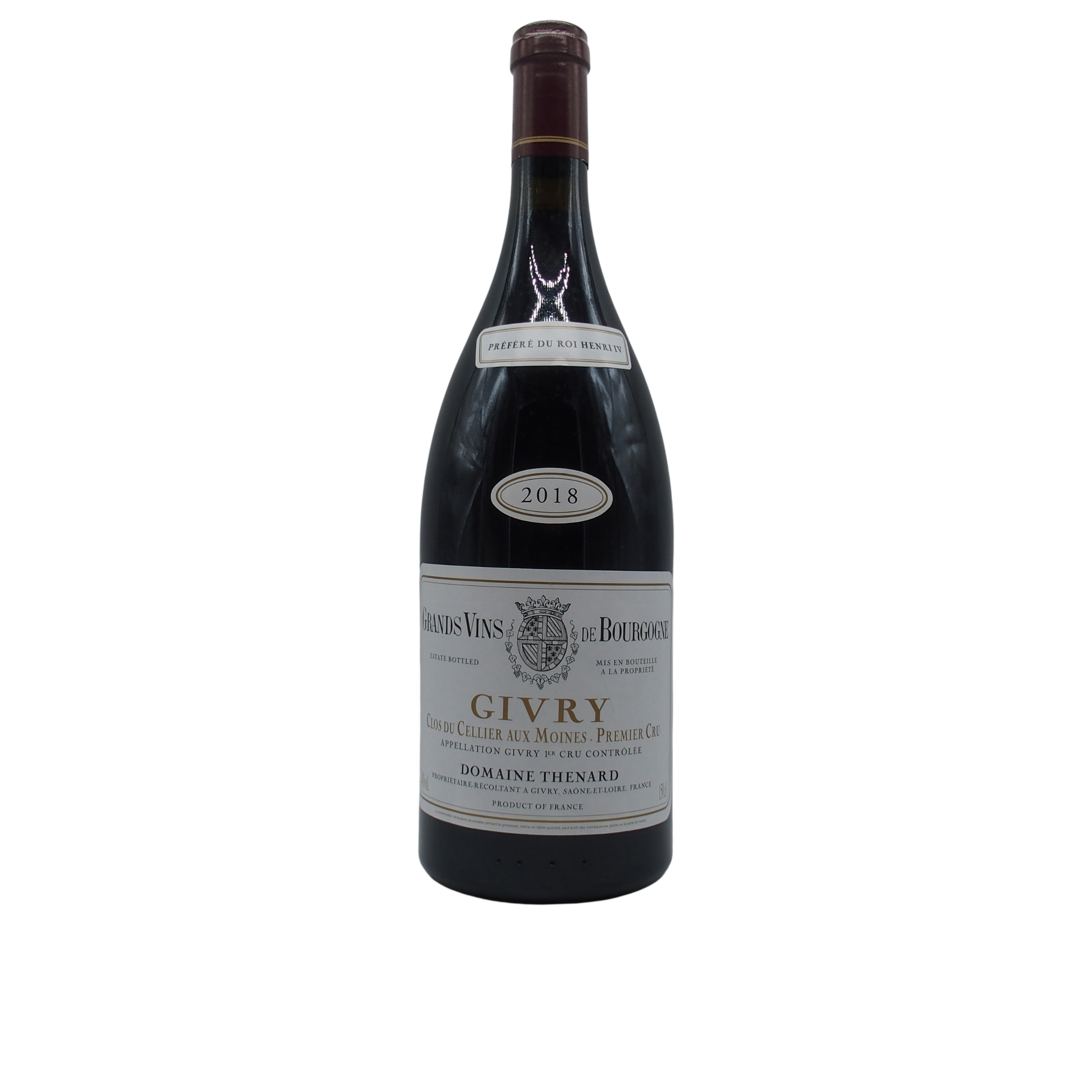 Magnum Givry 1er Cru rouge « Clos du Cellier aux Moines » 2018
