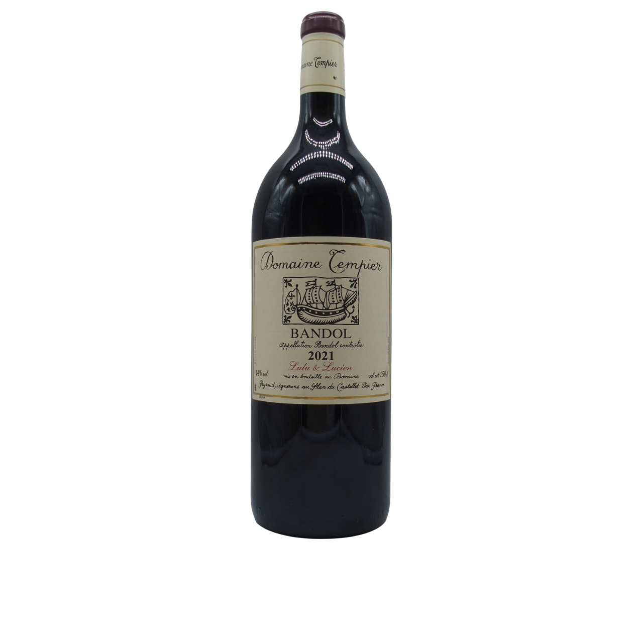 Magnum Bandol Rouge « Lulu & Lucien » 2021 Domaine Tempier