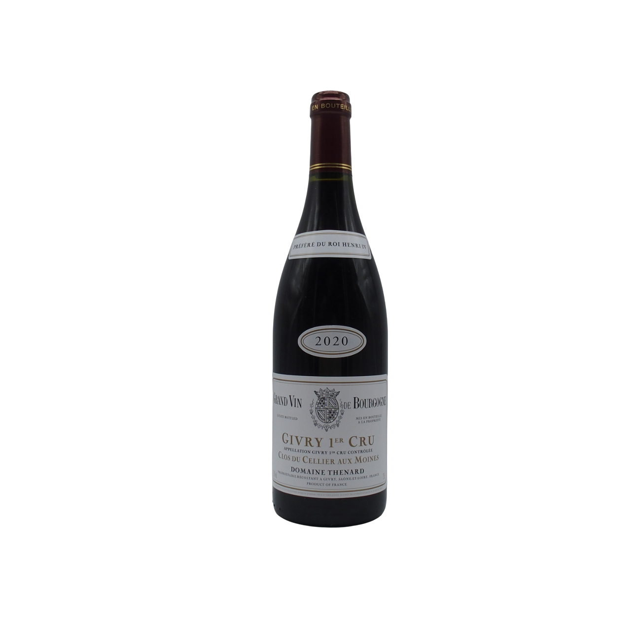 Givry 1er Cru rouge « Clos du Cellier aux Moines » 2020
