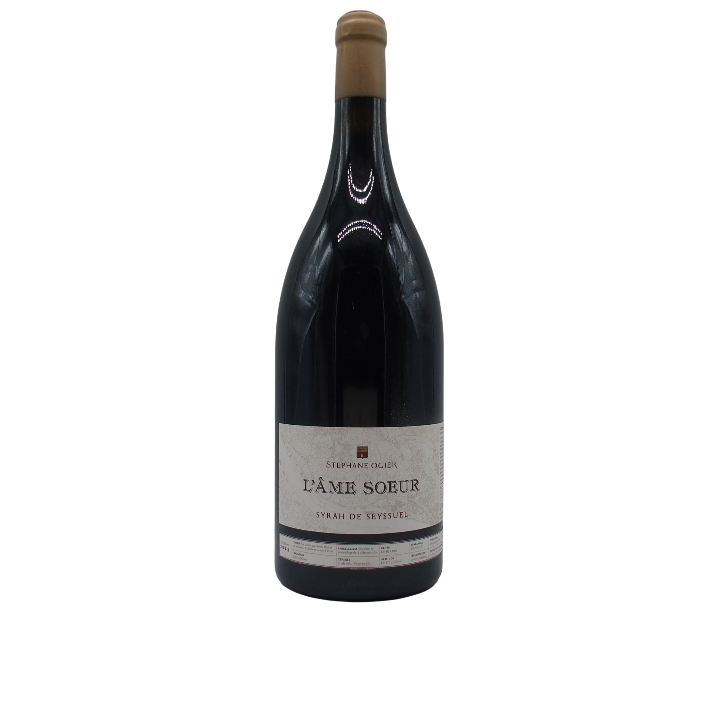 Magnum Collines Rhodaniennes « L'Ame Soeur » Syrah de Seyssuel 2015