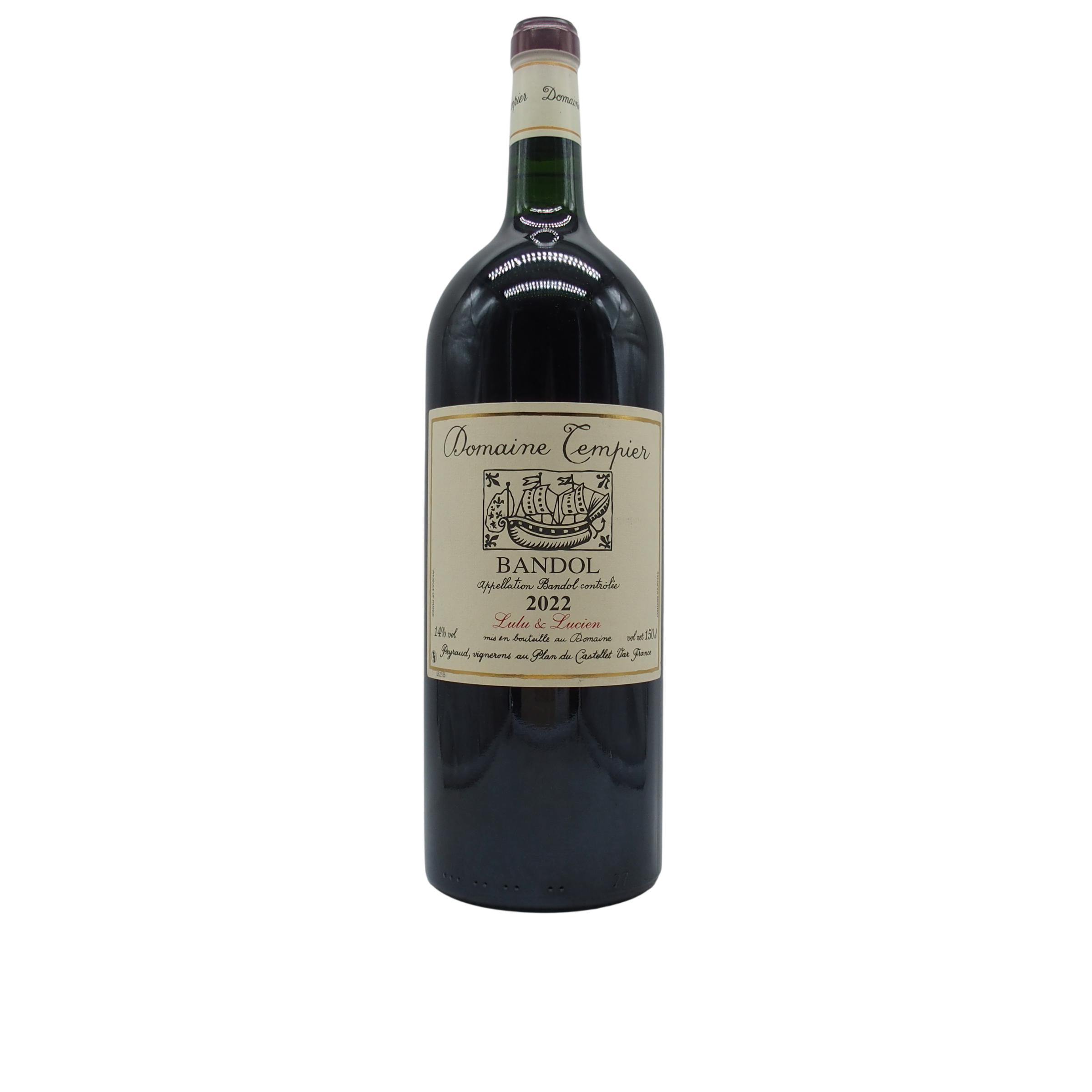 Magnum Bandol Rouge « Lulu & Lucien » 2022 Domaine Tempier