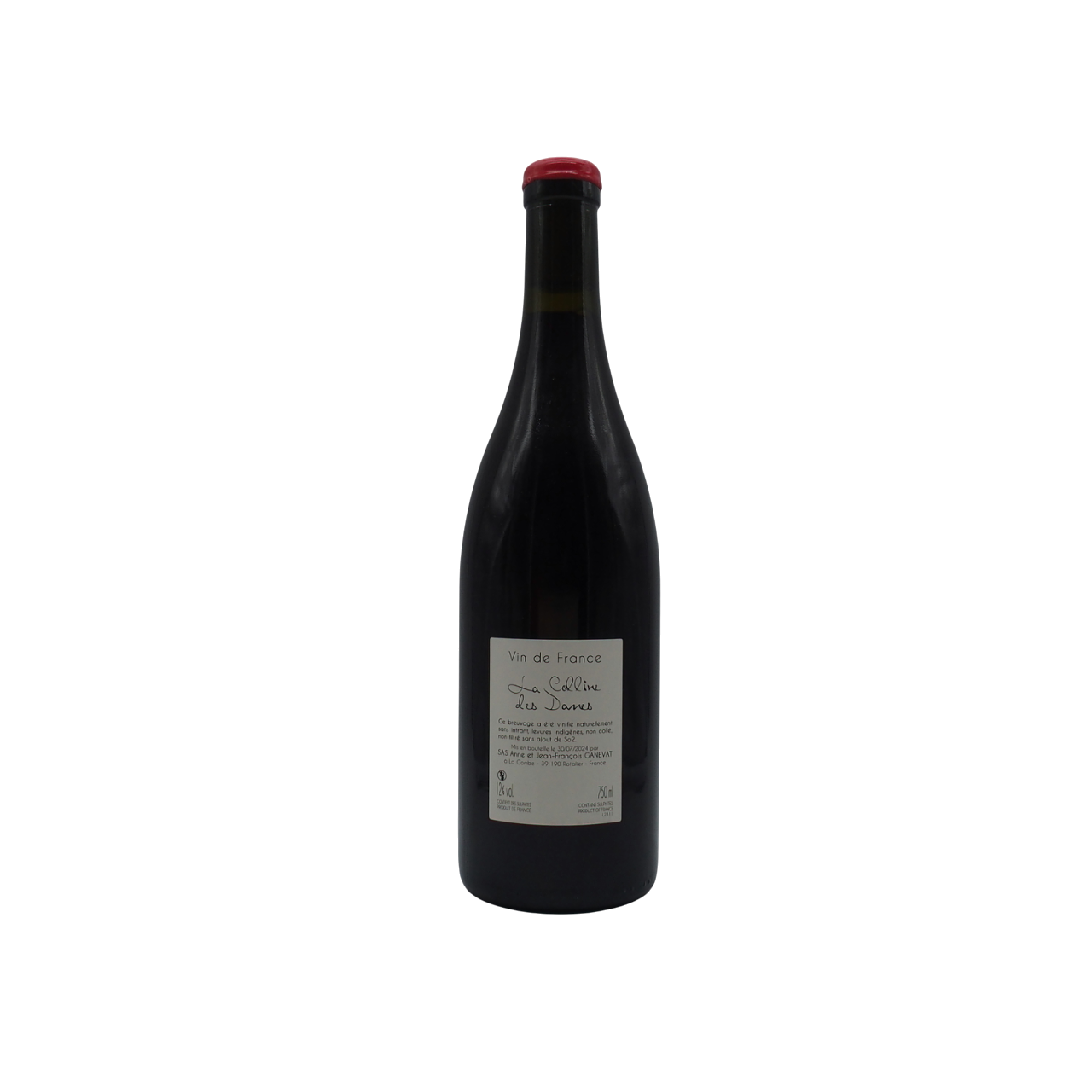 Vin de France Pinot Noir « La Colline des Dames » Anne et J-F Ganevat