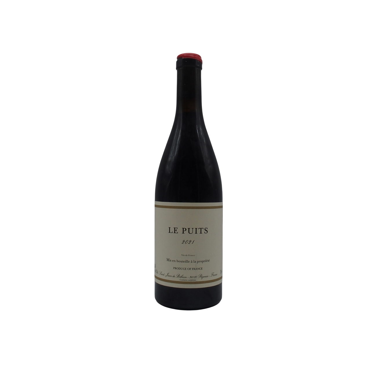 Vin de France « Le Puits » 2021 Prieuré Saint-Jean de Bébian