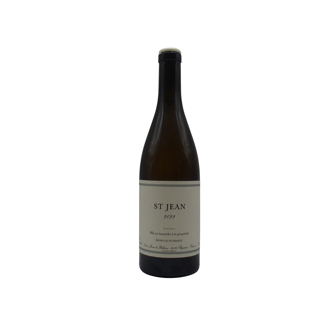 Vin de France « Saint Jean » 2022 Prieuré Saint-Jean de Bébian