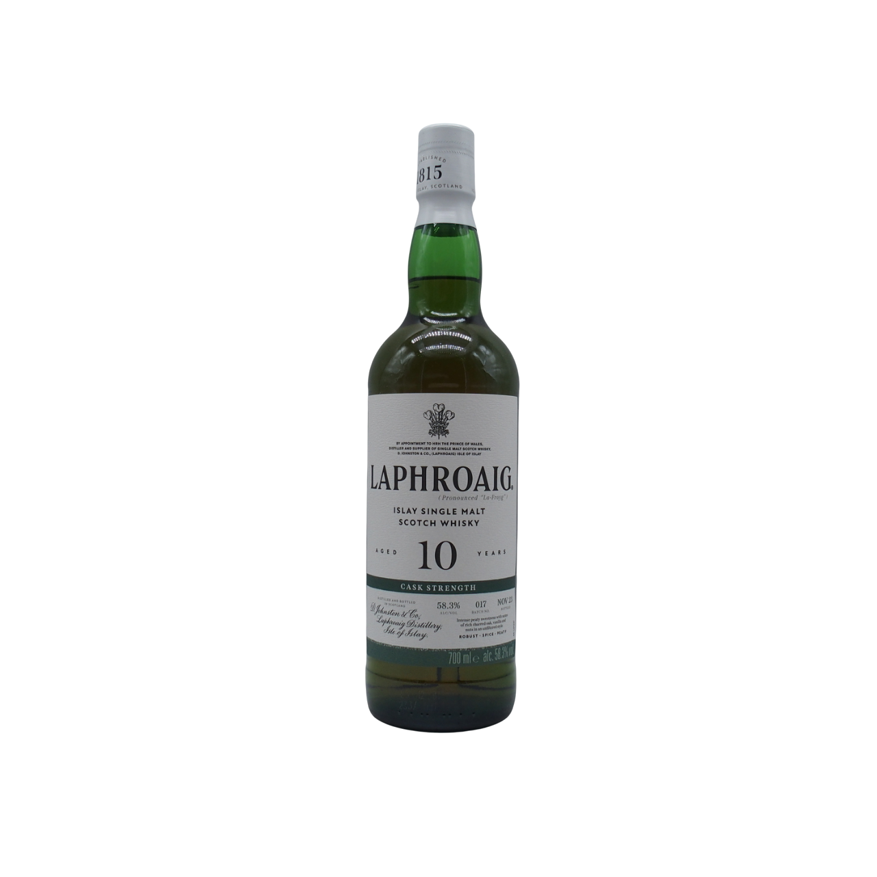 Whisky Laphroaig Cask Strength 10 ans Single Malt