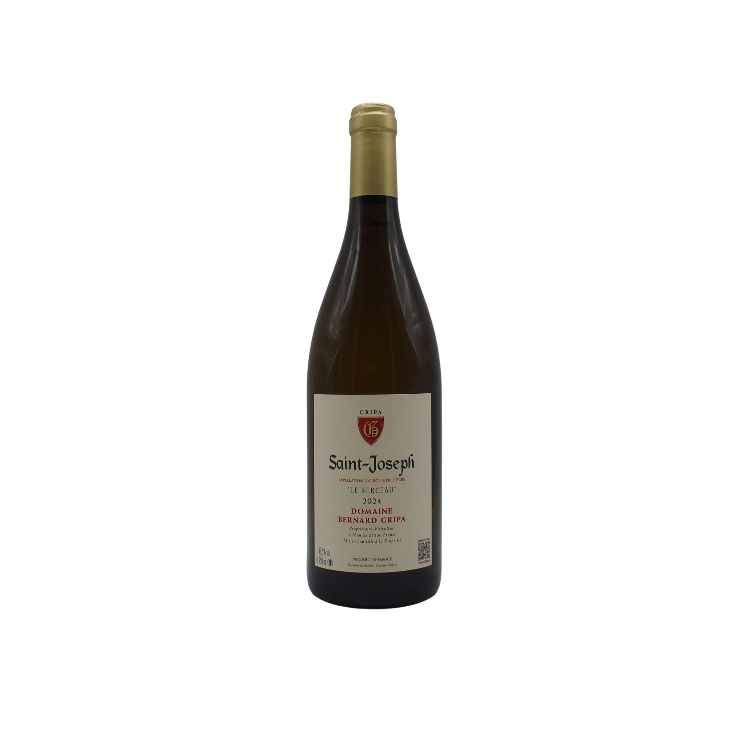 Saint-Joseph Blanc « Le Berceau » 2024 Domaine Gripa