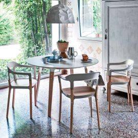 Table Steelwood D.120cm