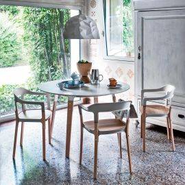 Table Steelwood D.120cm