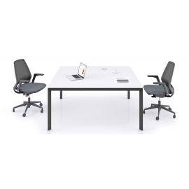 Bureau Slim 2 personnes blanc en 140x160