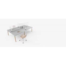 Séparateur De Bureau Ecole 4 Panneaux Séparation Bureau Élèves | Anti-Distraction École | PP Robuste 44x34cm | Avec Étiquettes éducation Focus Indépendant