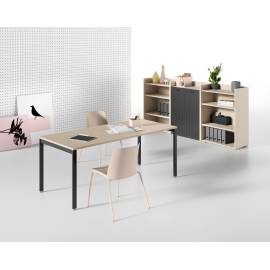 Oxi - Bureau individuel avec trappe d'accès L120xP80