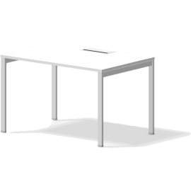 Oxi - Bureau individuel avec trappe d'accès L120xP80