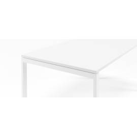 Bureau simple Slim blanc en 120x80