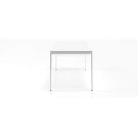 Bureau simple Slim blanc en 120x80