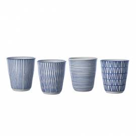 Tasse striée 6 pièces
