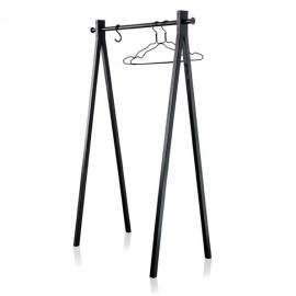 Tringle à vêtements Frêne teinté noir