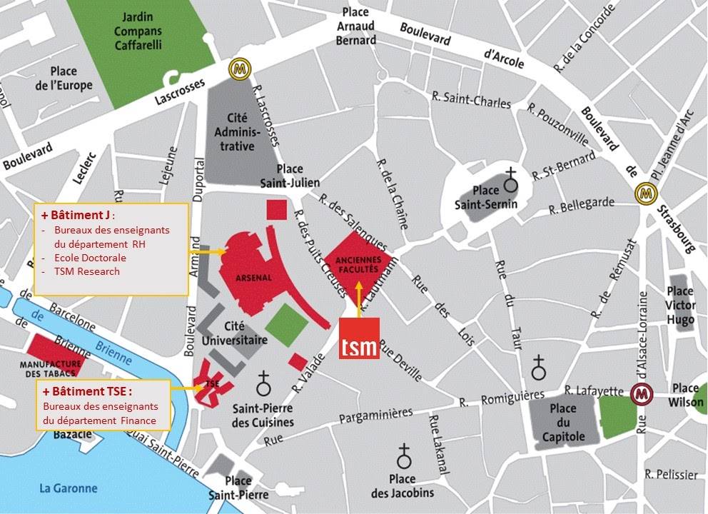 Carte bâtiment Arsenal + TSE