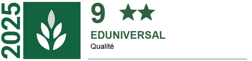 Eduniversal National 2025 TSM Licence Management de la qualité et de la performance Top 9