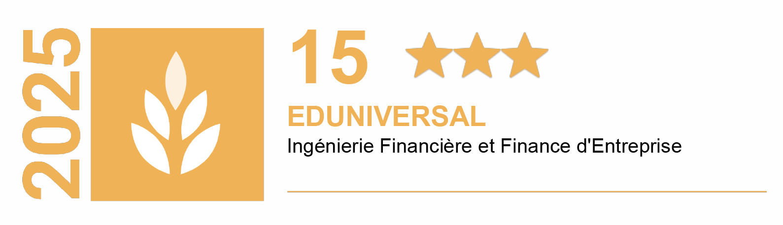 Classement eduniversal 2025 national Master 2 Corporate Finance