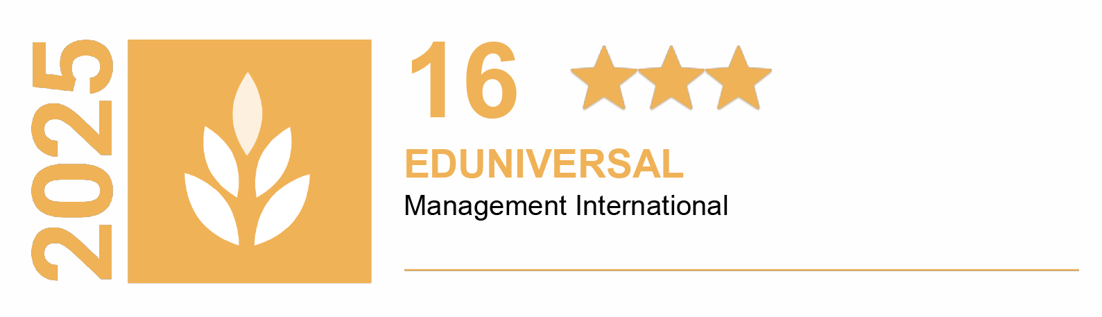 Classement eduniversal 2025 national Master Intenational Management