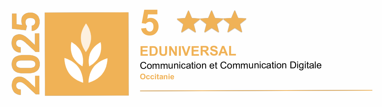 Classement eduniversal 2025 regional Master 2 marketing et communication