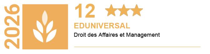 classement eduniversal 2026 national master droit et gestion des entreprises top 12