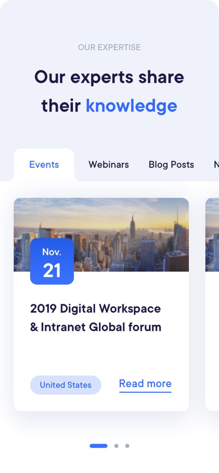 Page expertise en mobile Lumapps